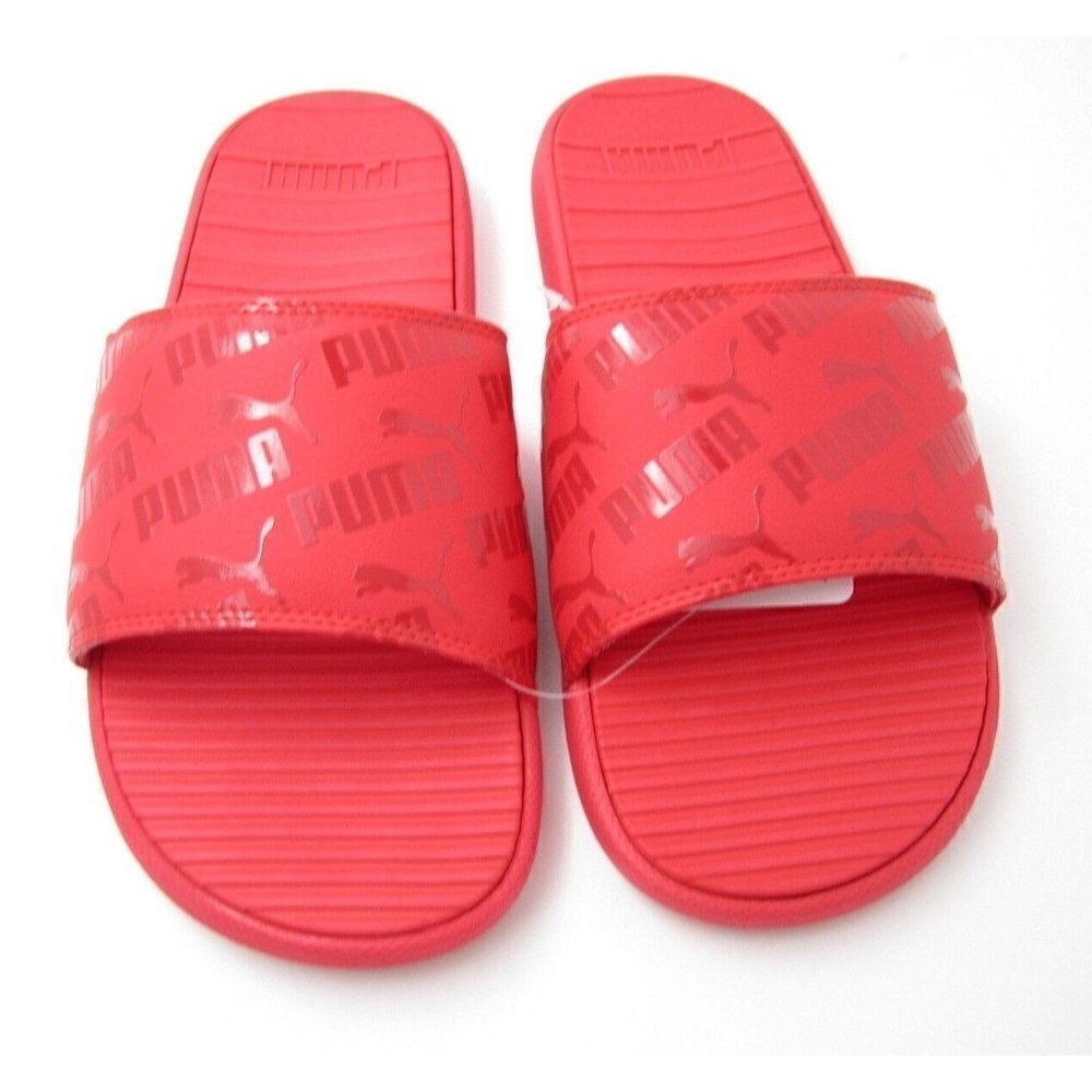 New W/ Tag Men's Puma Bold High Risk Red Slides Sandals Size 10US (375343 03)Z86